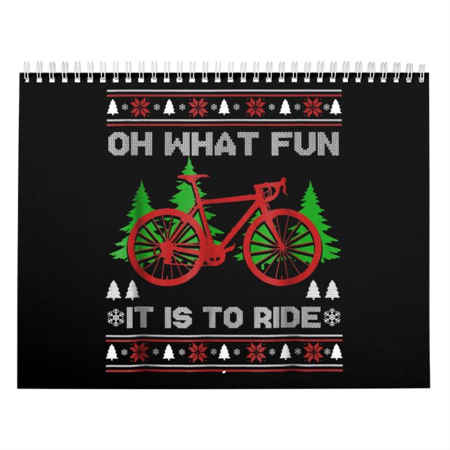 Calendario Bicicleta Qué moto desagradable Navidades suéter (Tapa)
