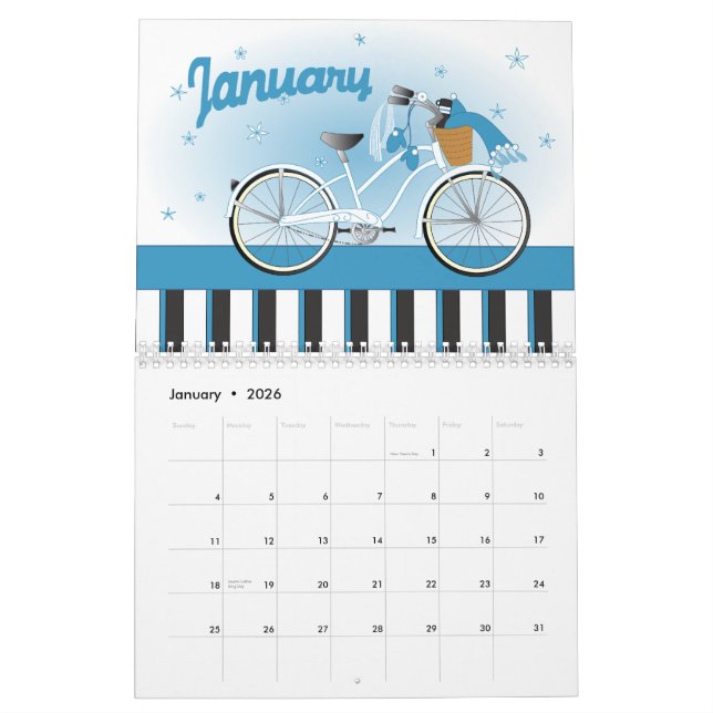 Calendario Bicicletas de Novedad 2010 (Jan 2026)