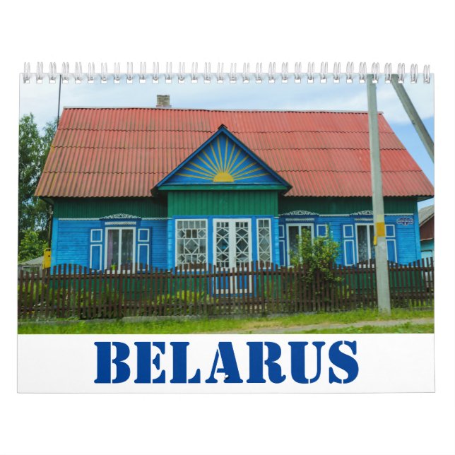 Calendario Bielorrusia: Casas antiguas (Tapa)