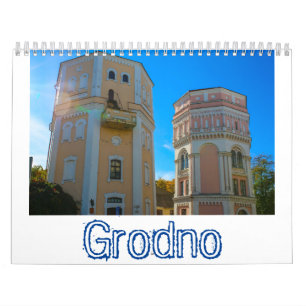 Calendario Bielorrusia Grodno Arquitectura Paisaje en las cal