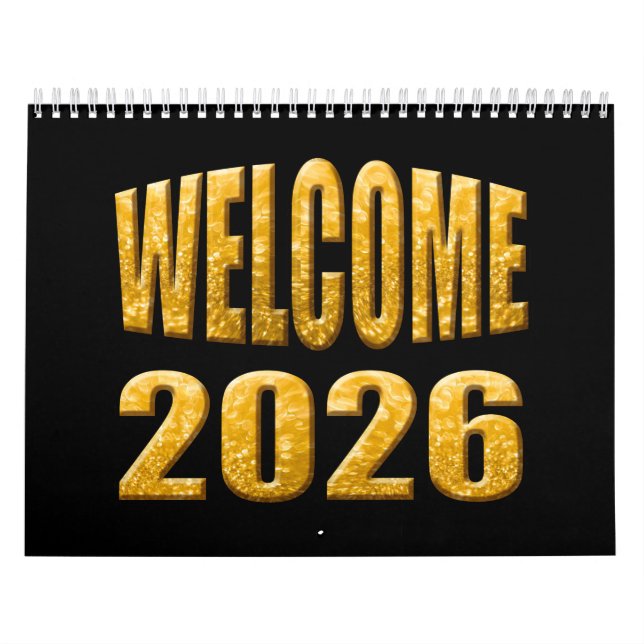 Calendario bienvenido 2026 (Tapa)