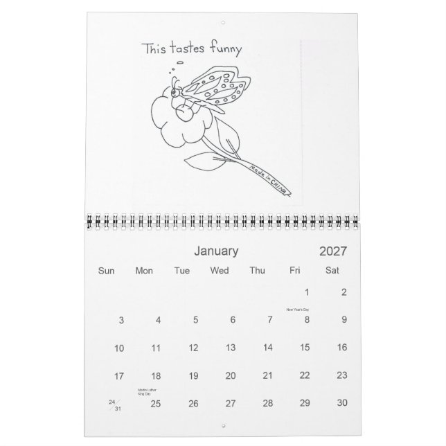 Calendario Bienvenido a Pleasantview (Jan 2027)