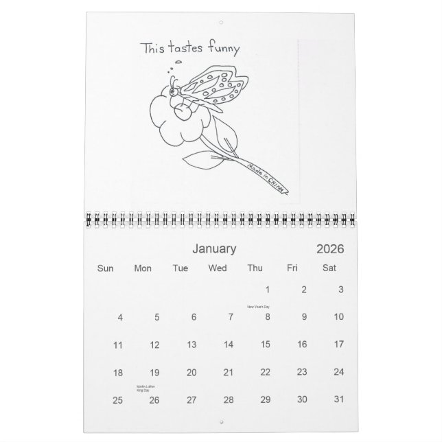 Calendario Bienvenido a Pleasantview (Jan 2026)