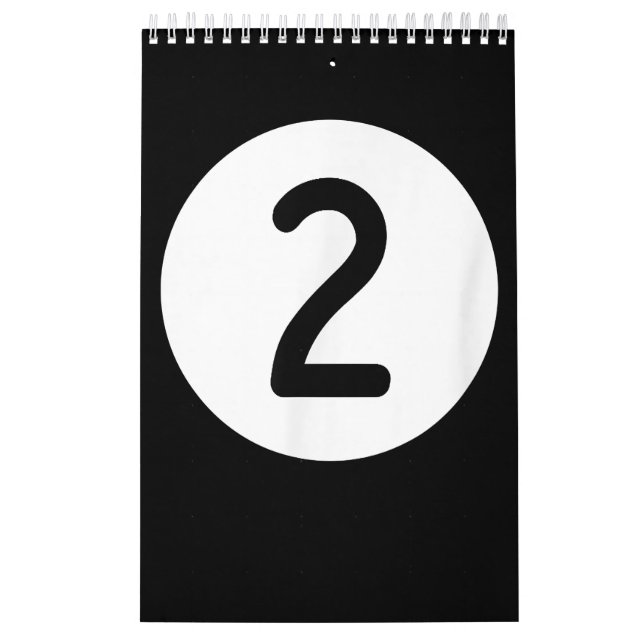 Calendario Billar Azul Número Dos Billar Snooker (Tapa)