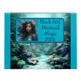 Calendario Black Girl Mermaid Magic 2026