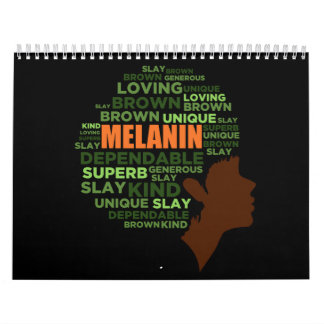 Calendario Black woman melanin sista brown skin girls 