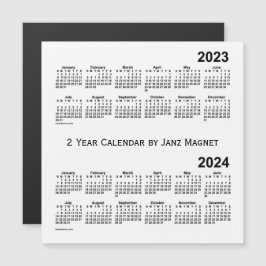 Calendario Blanco de 2 años 2 2023-2024 de Janz Ma