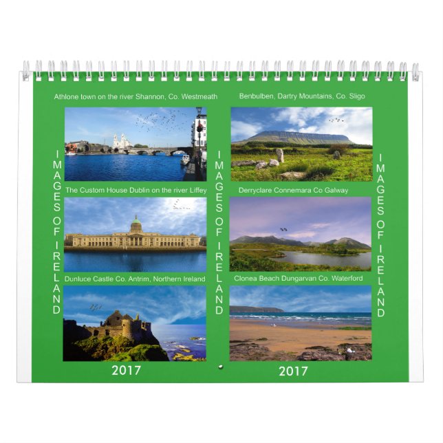 Calendario blanco de dos páginas (Tapa)