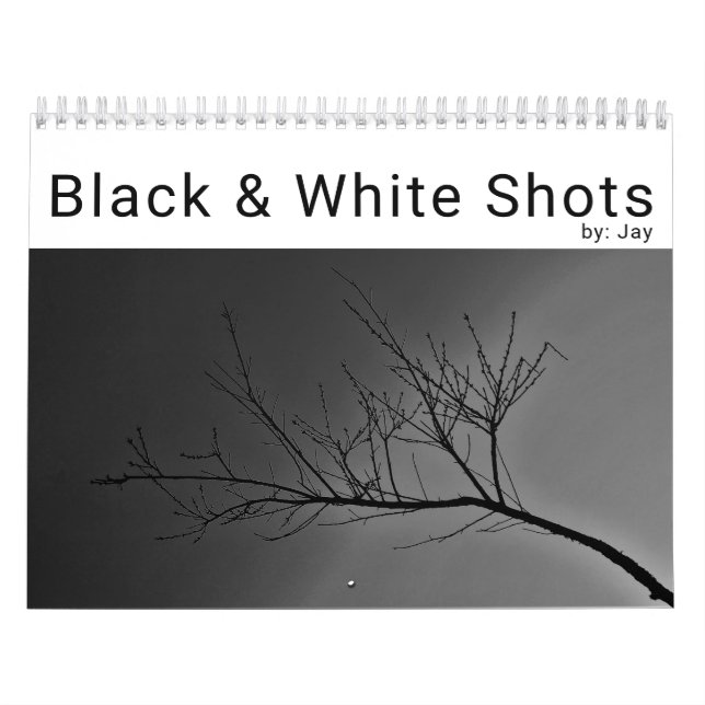 Calendario Blanco y negro (Tapa)