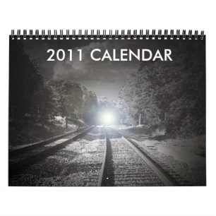 Calendario blanco y negro 2011
