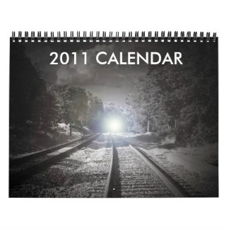 Calendario blanco y negro 2011