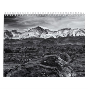 Calendario Blanco y negro clásico