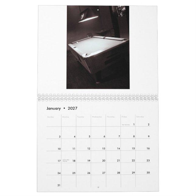 Calendario Blanco y negro, fotografías por Sabri… (Jan 2027)