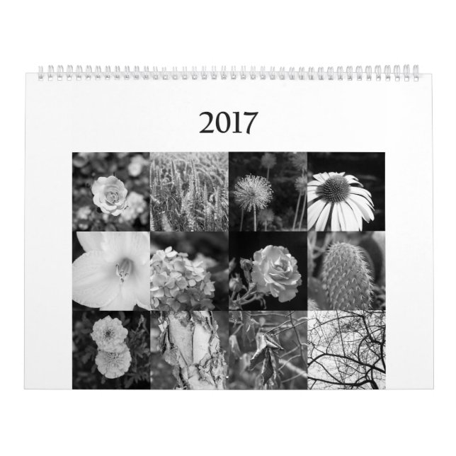 calendario blanco y negro para los amantes de (Tapa)