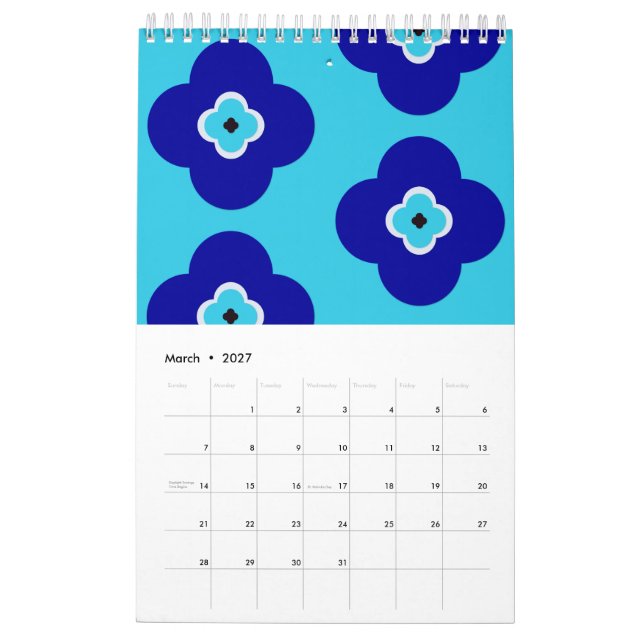 Calendario Blue Evil Eye Protective Talisman and Nazar Art (Mar 2027)