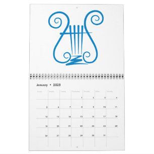 Calendario Blue Lyre