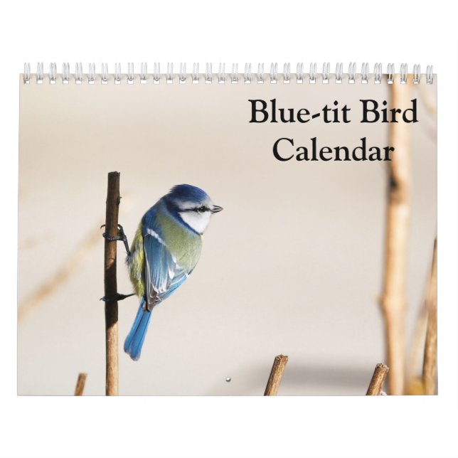 Calendario Blue-Tit Bird 2025 (Tapa)