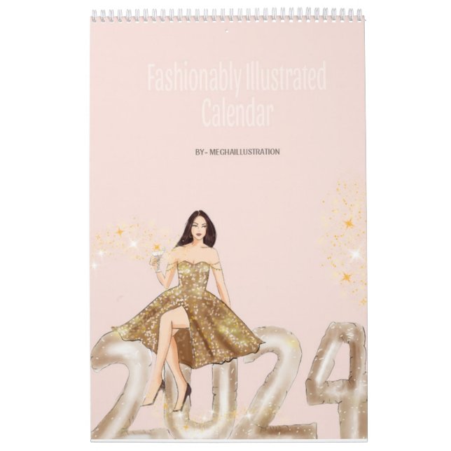 Calendario boceto de moda, 2024 (Tapa)