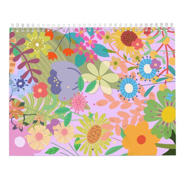 Calendario Boda de flores (Reverso)