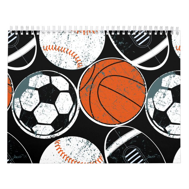 Calendario Bolas deportivas de equipo (Tapa)