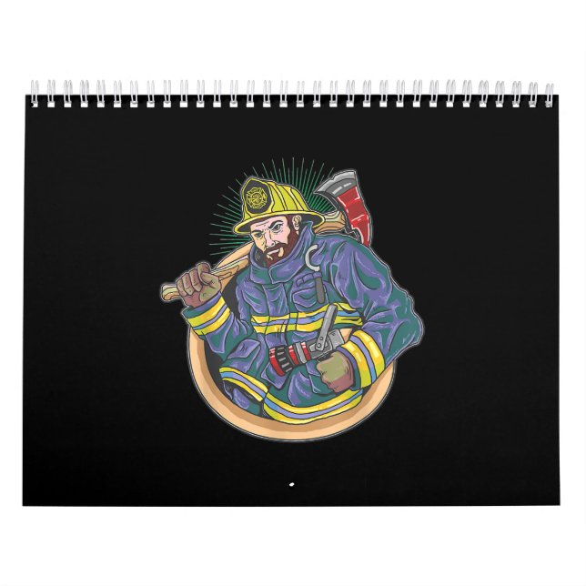 Calendario Bomberos | Bomberos ansiosos por salvar vidas (Tapa)