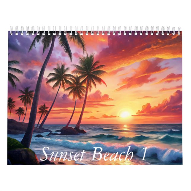 Calendario Bonito atardecer (Tapa)