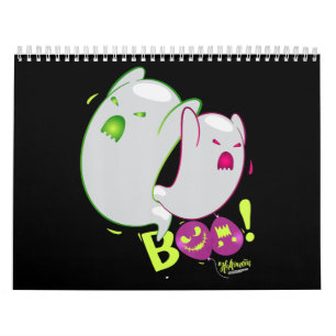 Calendario Boo Ghost Bats Spider Creeping Halloween
