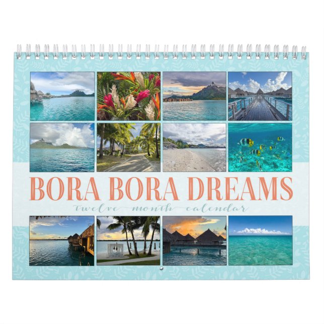 Calendario Bora Bora | French Polynesia | Tahitian Calendar (Tapa)
