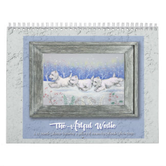 Calendario Borgo's The Artful Westie 2025 Calendar