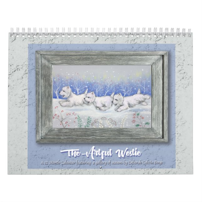 Calendario Borgo's The Artful Westie 2025 Calendar (Tapa)