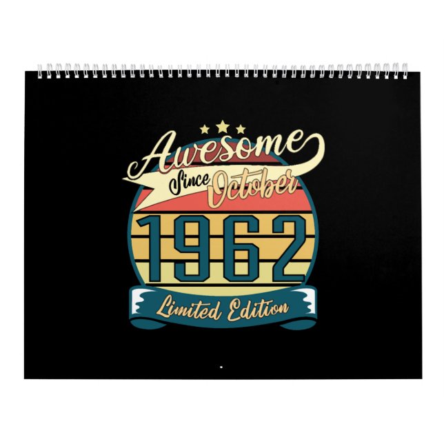 Calendario Born 1962 October Limited (Tapa)