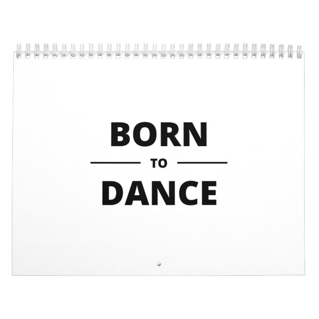 CALENDARIO BORN TO DANCE (Tapa)