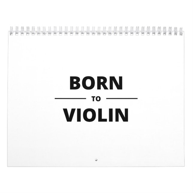 CALENDARIO BORN TO VIOLIN (Tapa)