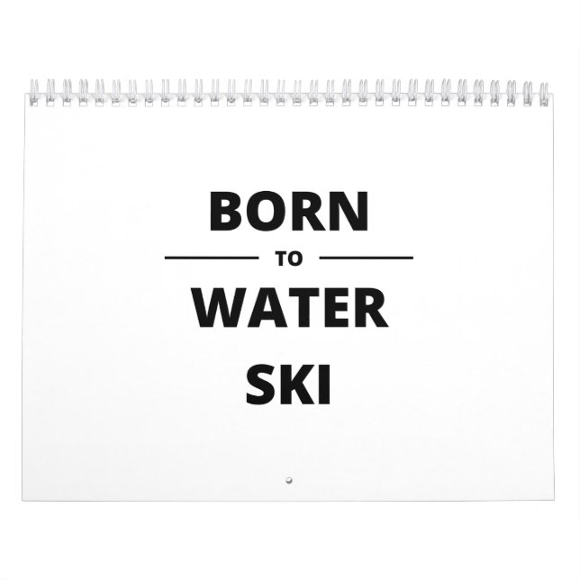 CALENDARIO BORN TO WATER SKI (Tapa)