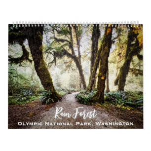 Calendario Bosque de Lluvia ・ Parque Nacional Olímpico, Washi