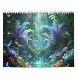 Calendario Bosque Encantado Bioluminiscente Selva Mágica