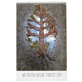 Calendario Bosques 2024 árboles arte de la natural