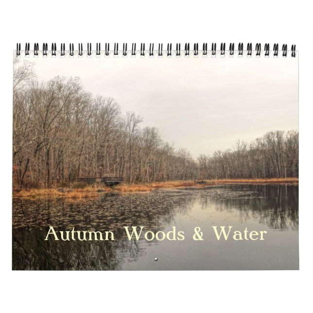 Calendario - Bosques y agua de otoño (Tapa)