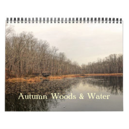 Calendario - Bosques y agua de otoño
