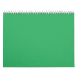 Calendario Botón personalizado esmeralda verde