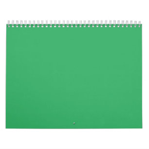 Calendario Botón personalizado esmeralda verde