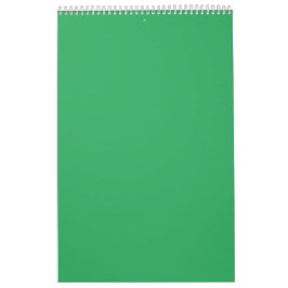 Calendario Botón personalizado esmeralda verde