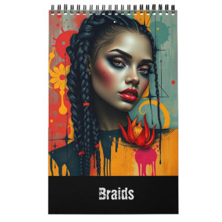 Calendario Braids Fantasy Modern Art Calendar