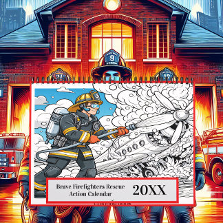 Calendario Brave Firefighters Rescue Action 2025/2026