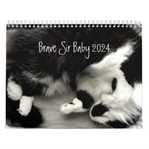 Calendario Brave Sir Baby Tuxedo Cat