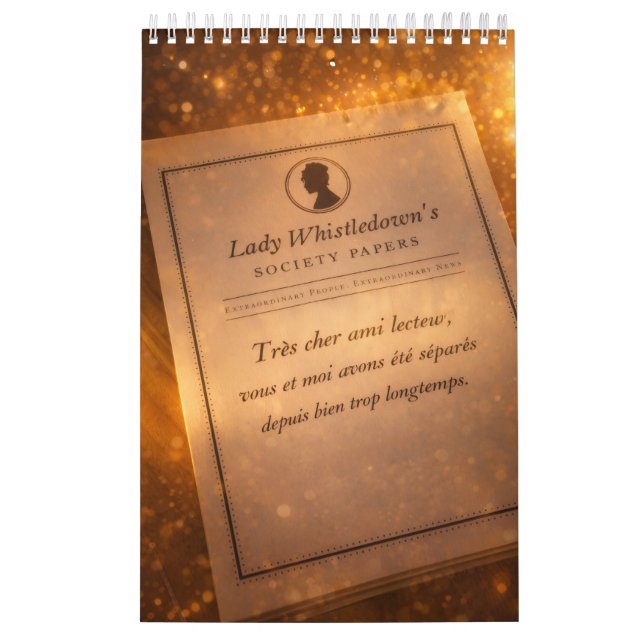 Calendario Bridgerton inspired (Tapa)