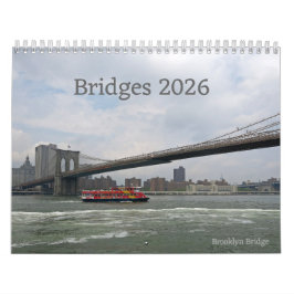 Calendario Bridges, a 12-month Photography 2026 Calendar