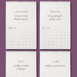 Calendario Bright & Colorful Inspiration Wall Calendar