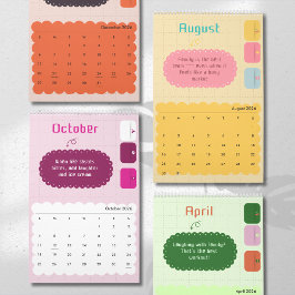 Calendario Bright Colors & Cheerful Inspiration Calendar