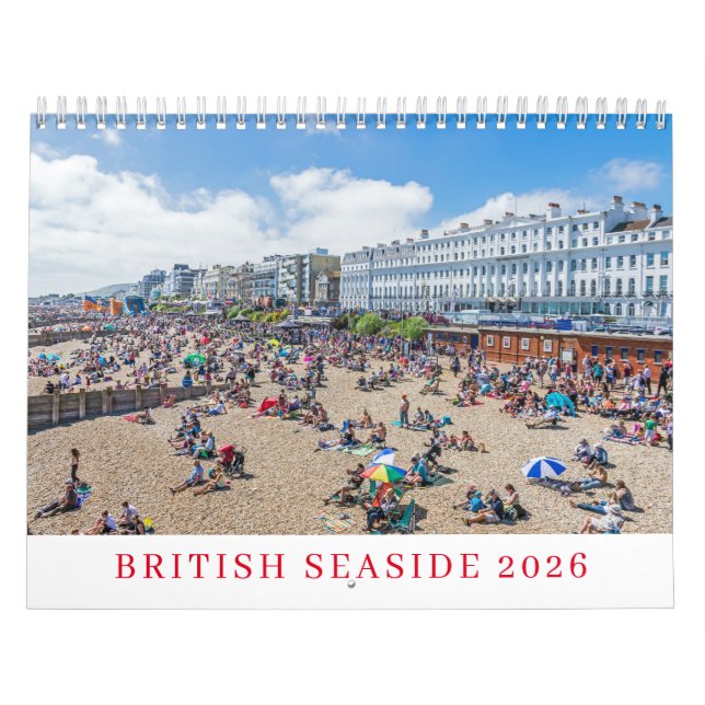 Calendario British seaside 2026 calendar (Tapa)